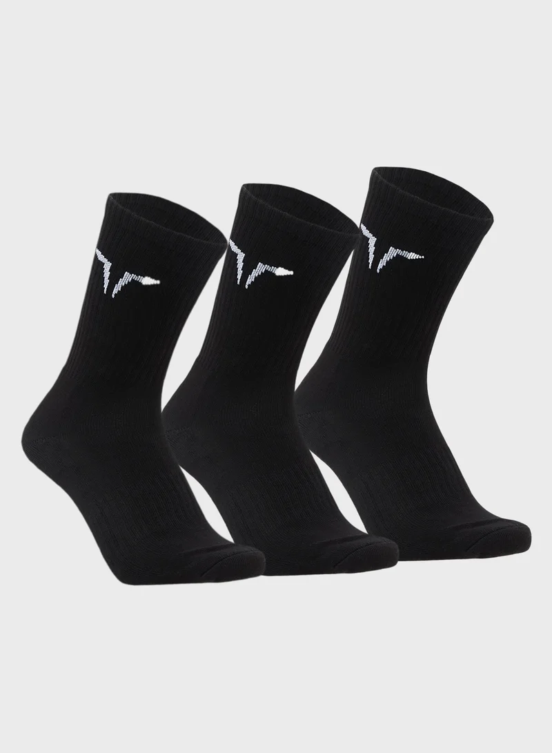 سكوات وولف Pack Of 3 - Core Crew Socks