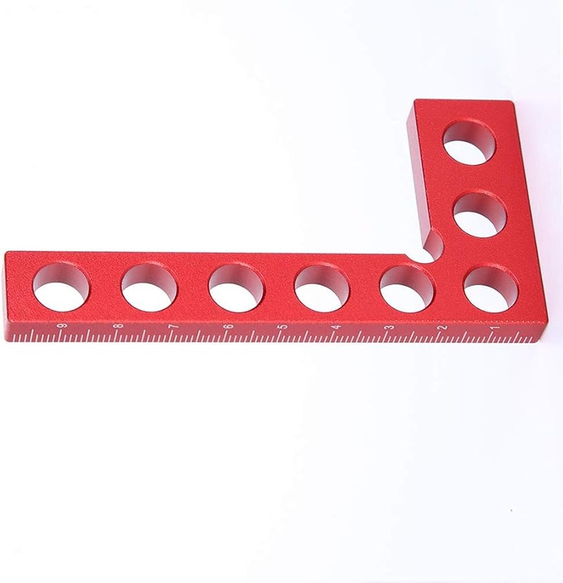 90 Degree Positioning Square Right Angle Ruler 100mm Aluminum Alloy Corner Clamp for Woodworking Cabinets Picture Frames - Image 1