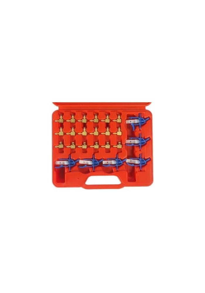 JTC Common Rail Flow Meter Injector Adapters Set for Automotive Diagnostics