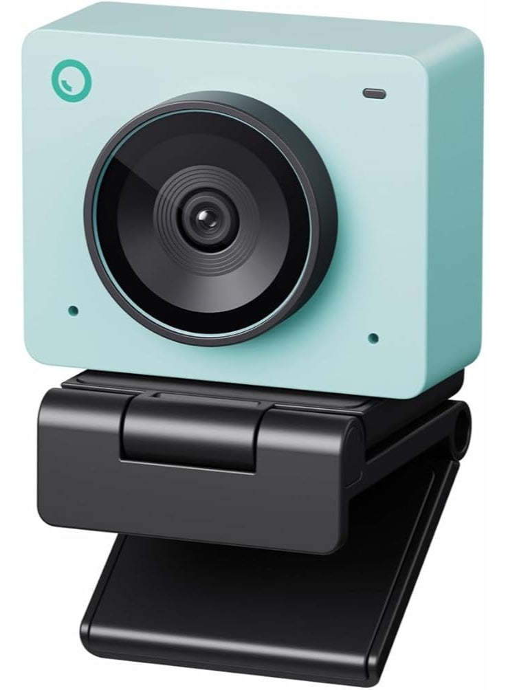 OBSBOT Meet SE 1080P 100FPS Webcam for PC, AI Framing Streaming Camera with 1/2.8" Sensor, Beauty Mode, Gesture Control, Staggered HDR, Web Camera for Desktop Computer, Laptop, Meeting. (Aurora Green) - Image 1