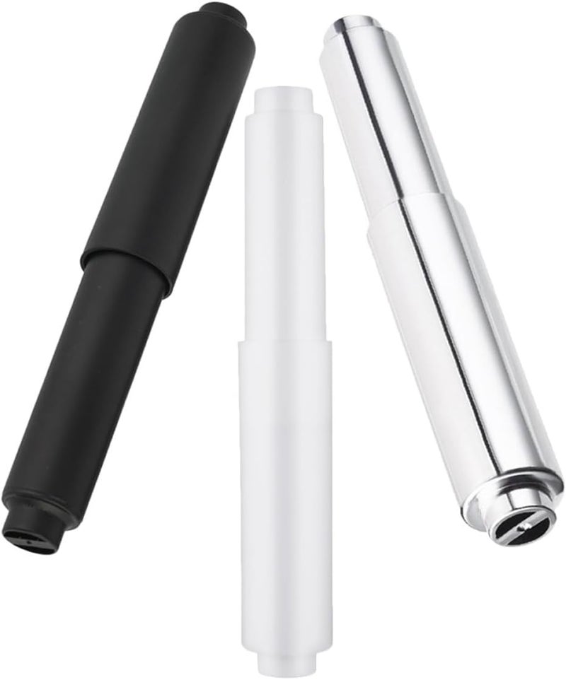3pcs Toilet Paper Holder Rods Spring Loaded Stainless Steel Toilet Roll Replacement Sticks Universal Fit for Bathroom Wall Mount - Image 1