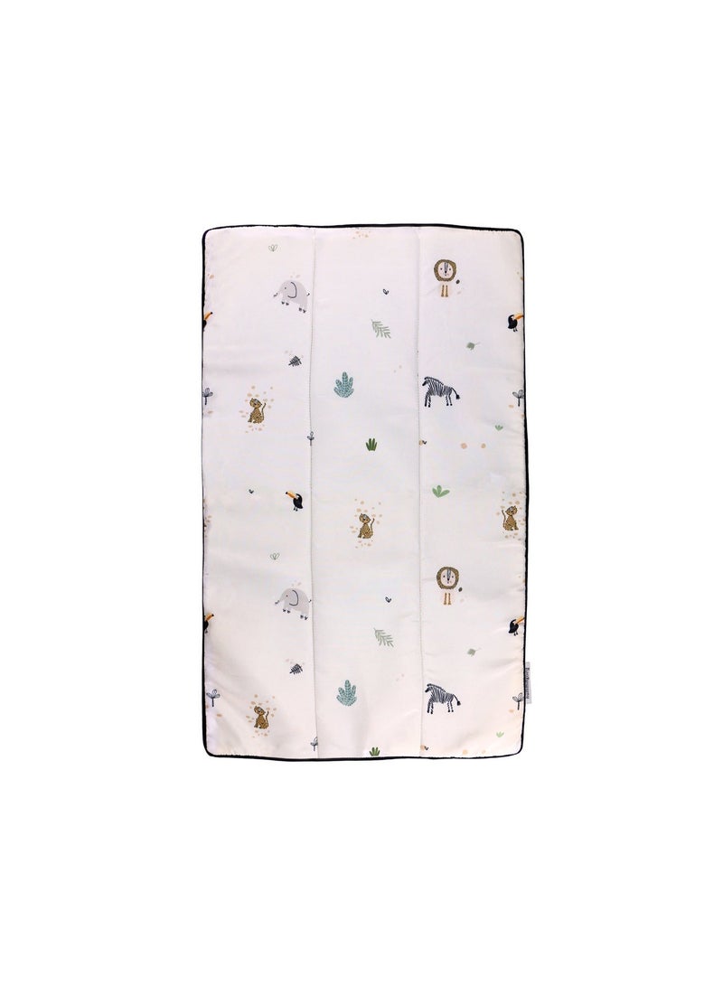 Hummingbird Travel Baby Changing Mat – Zoo Print - Image 1
