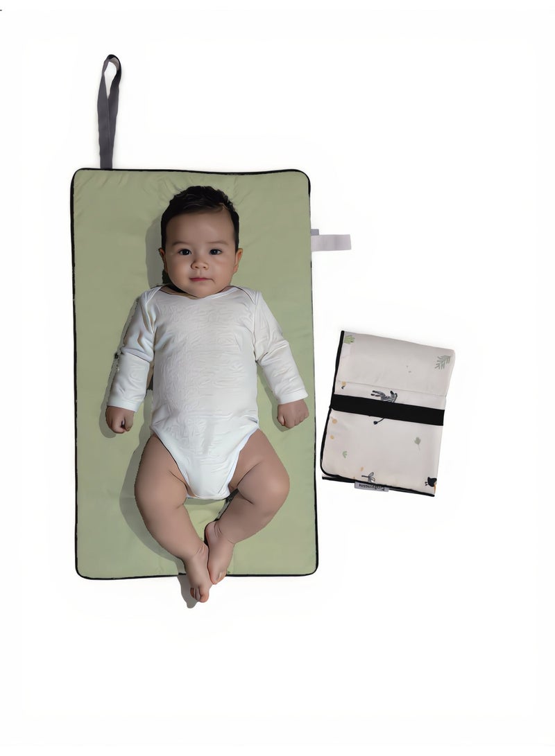 Hummingbird Travel Baby Changing Mat – Zoo Print - Image 2
