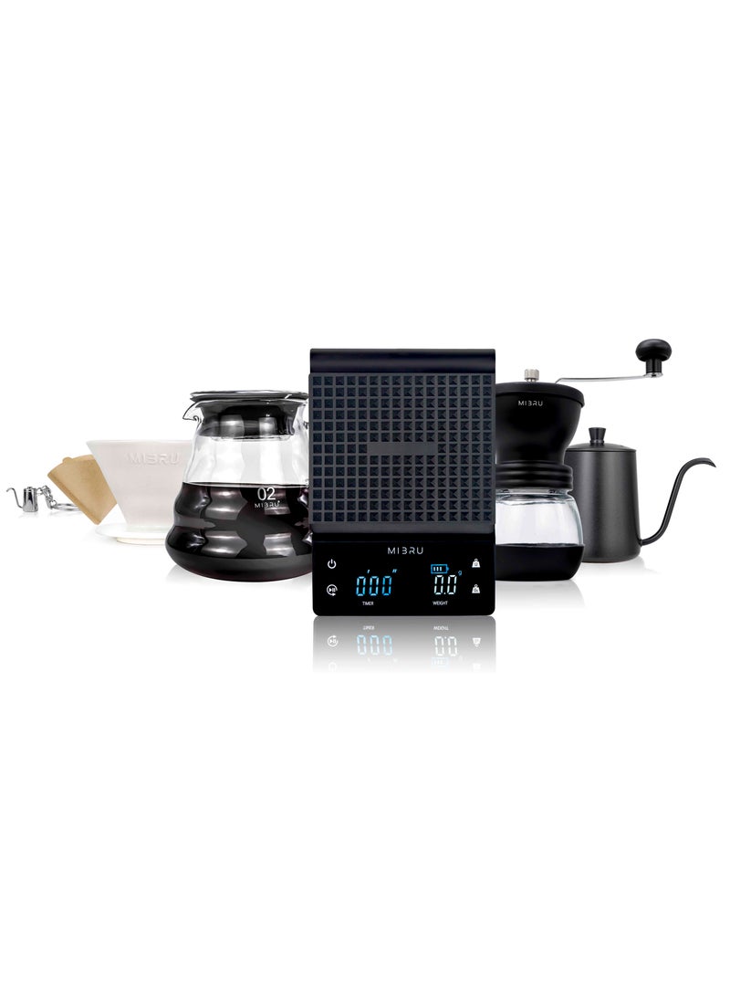 ميبرو مجموعة تحضير القهوة المقطرة بطريقة v60 طقم تقطير 8 في 1 - Image 1