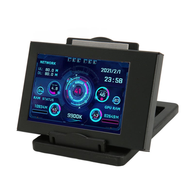Geekteches Computer Temp Monitor 3.5 Inch IPS USB Connection Display CPU GPU RAM Usage Rate Temperature - Visual Theme Editor PC CPU Data Monitor for RasPi Linux Win System - Image 5