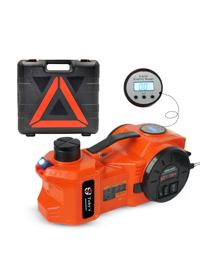 توبيز رافعة أرضية كهربائية هيدروليكية للسيارات بتيار مستمر سعة 5 أطنان من توبي مزودة بمصباح LED - مجموعة أدوات إصلاح السيارات والمركبات للمرآب ومعدات الطوارئ - Image 4