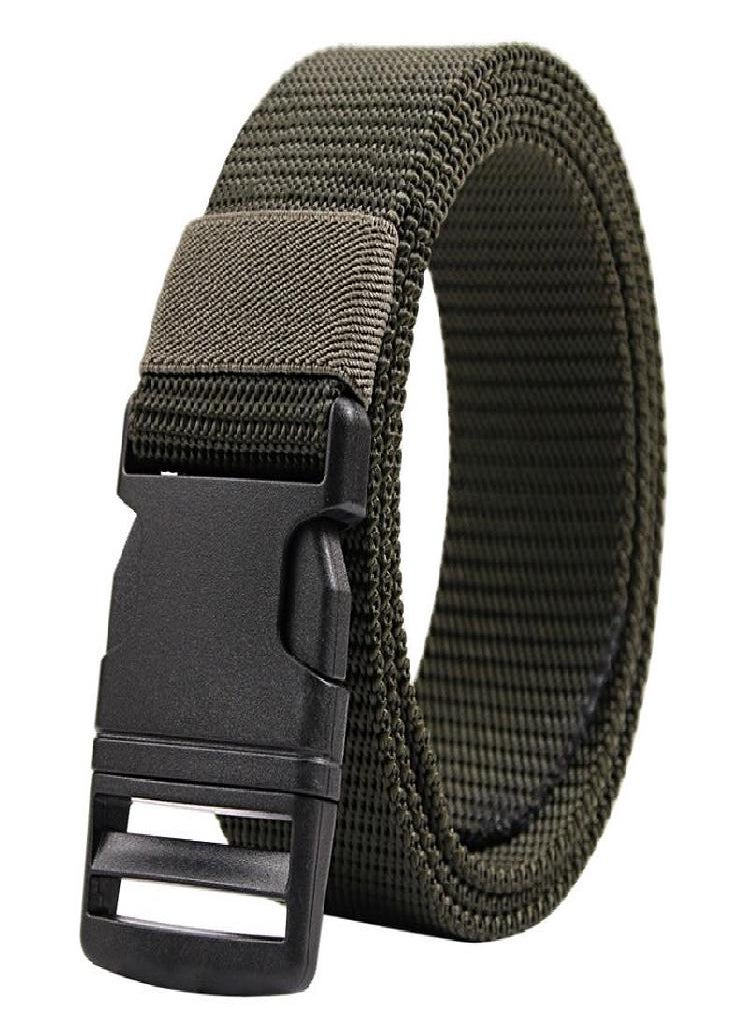 Eckek - Tactical Nylon Belt For Man Outdoor Multi Functional Canvas Plastic Buckle Waistband High Quality Trouser Men Belt Brown DT043 - Image 1