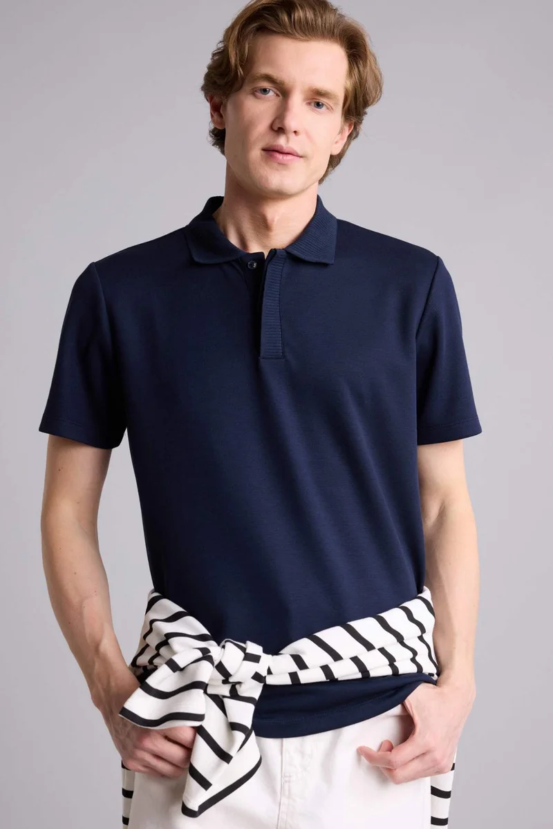 DeFacto Regular Fit Short Sleeve Polo T-Shirt