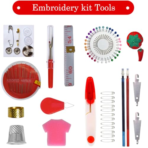 QCZKB 188 Embroidery Floss Set Including Cross Stitch Threads Friendship Bracelet String with 2-Tier Transparent Box, Floss Bobbins and Cross Stitch Kits - Image 2