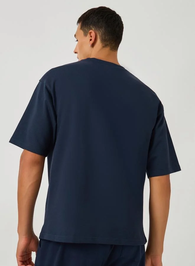Styli Styli Oversized Panel Detail Terry T-Shirt