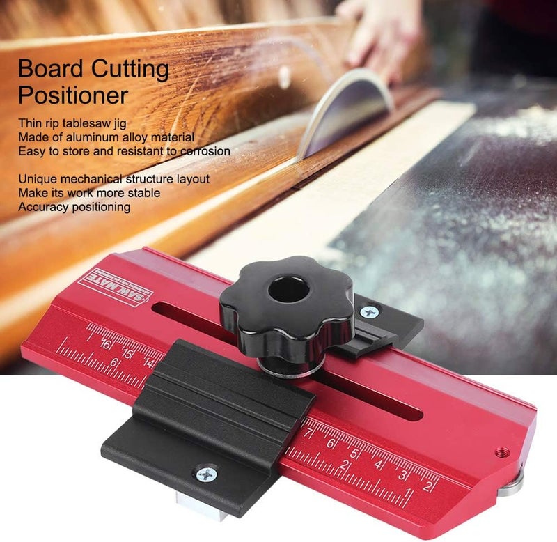 Thin Table Saw Jig, Module Slicing Positioner Woodworking Table Saw Jig, Contour Gauge Shape Duplicator High Safety for Board Cutting - Image 5
