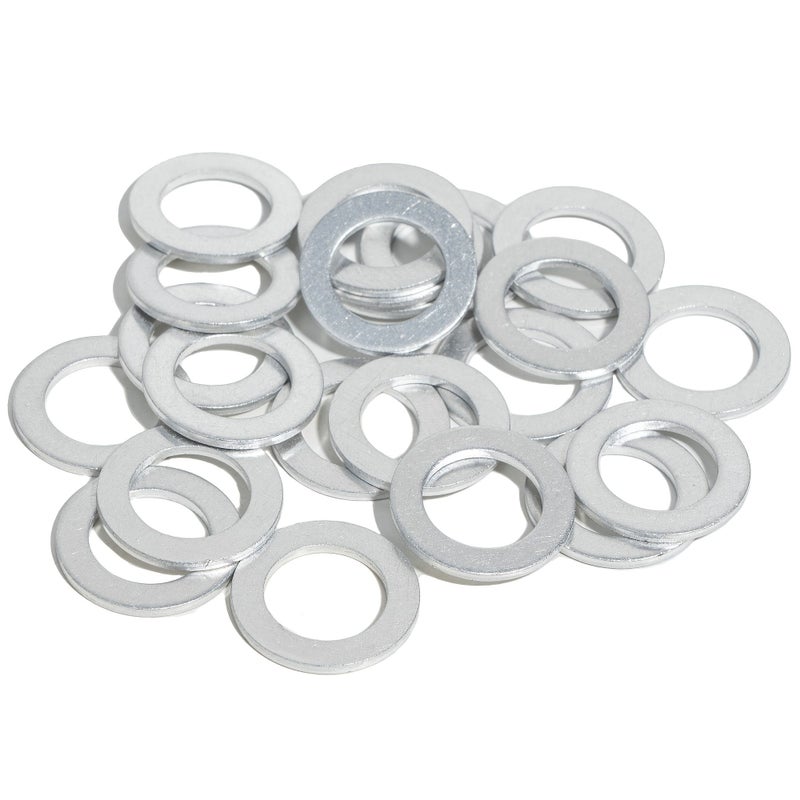 50pc M12x2 Aluminum Oil Drain Plug Crush Washer Set Non Slip Lasting Sealing - Image 5