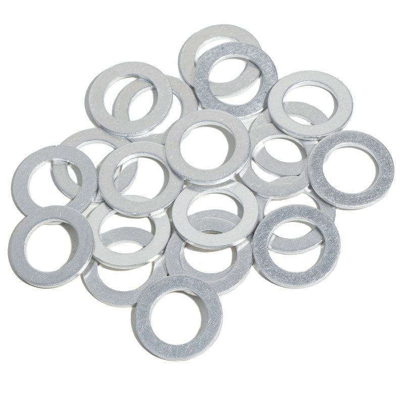 50pc M12x2 Aluminum Oil Drain Plug Crush Washer Set Non Slip Lasting Sealing - Image 2