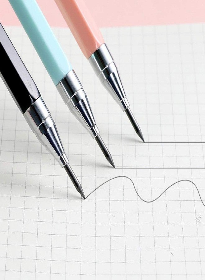 Queenland 3pcs 2.0mm Mechanical Pencil with 18pcs Black Lead Refills, Automatic Pencils Press Mechanical Pencil for Writing,Draft Drawing Crafting Art Sketching Student Gift Office School Supplies,Random Color - Image 5