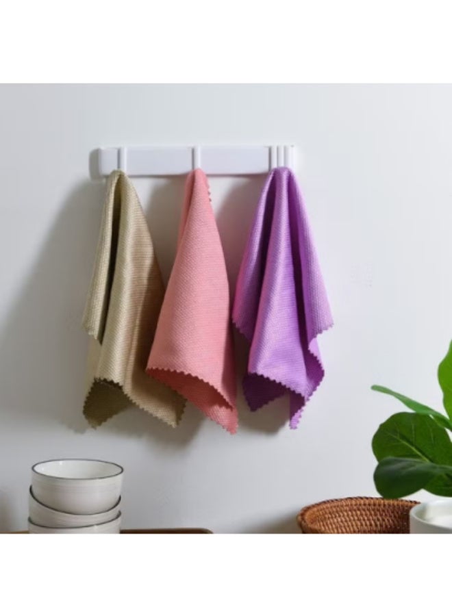 10 pack Microfiber Glass Cleaning Cloth，Cleaning Rags Kitchen Towel，Lint Free，Reusable household Glass Cleaning Towel, Super Absorbent，Quickly Clean Window, Glasses, Windshields, Mirrors, and Stainless Steel,10 pack/Random Color - Image 5