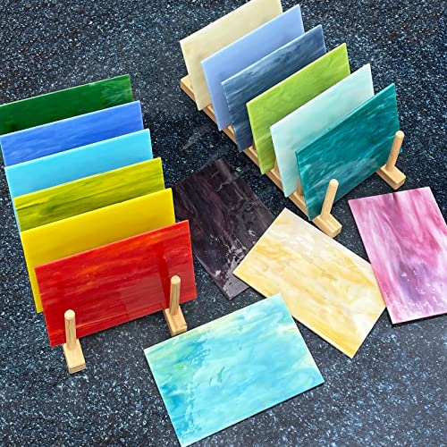 LITMIND 16 Sheets Stained Glass Variety Pack, 4 x 6 Inch Mosaic Tiles for Crafts, Assorted Colors Cathedral Art, Sheets for Making Projects (Opaque) - Image 5