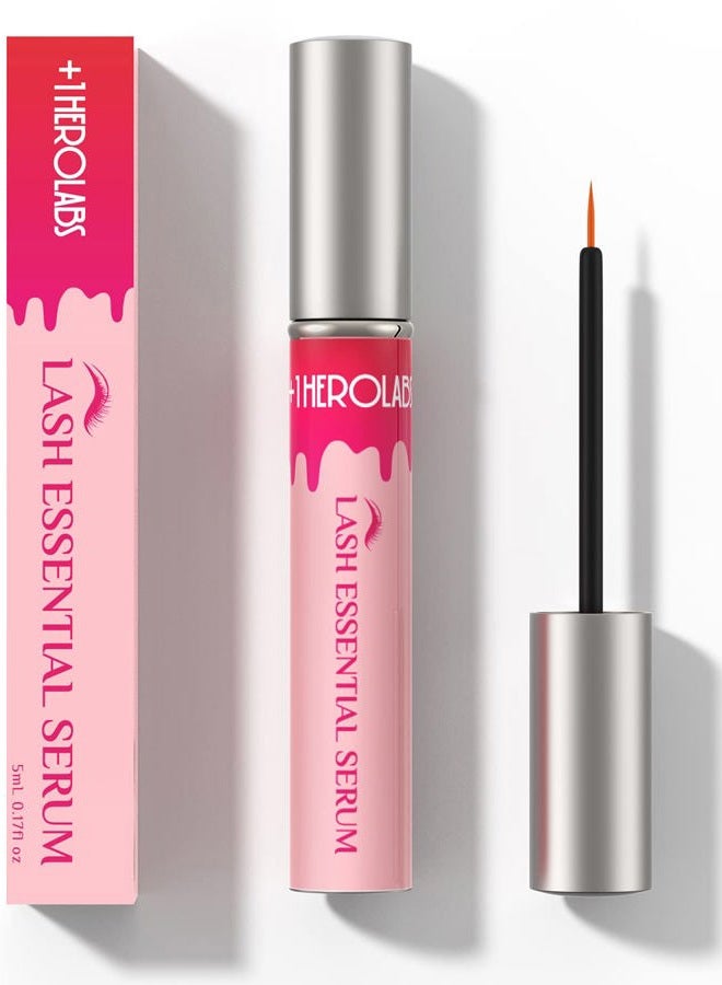 +1HEROLABS Lash Serum Based On Botanical Formula, Lash Essential Serum For Nourishing Lashes & Brows (5ML, 5-Month Supply) (pink) - Image 1