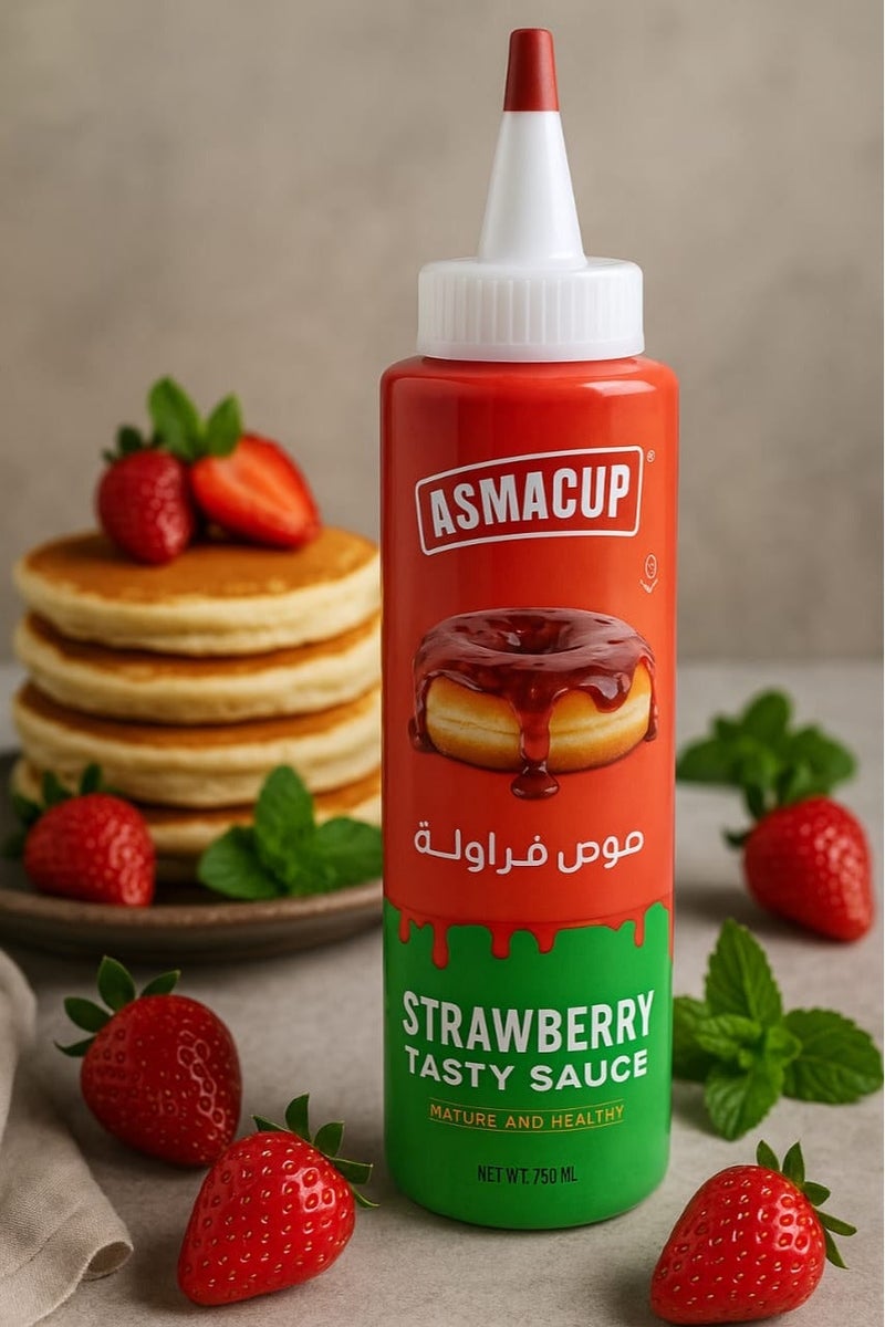 ASMACUP Strawberry Concentrated Premium Sauce 750 GM - Image 1