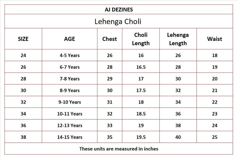 AJ DEZINES Kids Ethnic Wear Chiffli Chikankari Printed Beige Lehenga Ghagra Choli Set For Girls (G-LH08-FAWN-24) - Image 3