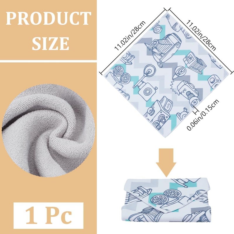 CREATCABIN CREATCABIN Camera Protective Wrap Camera Wrap Magic Storage Bag SelfAdhesive Scratch Prevent Cosmetic Travel Product Storage Lens Pouches Soft Cloth with Sticky for Camera Tech Gear 11x11 Inch  - Image 2
