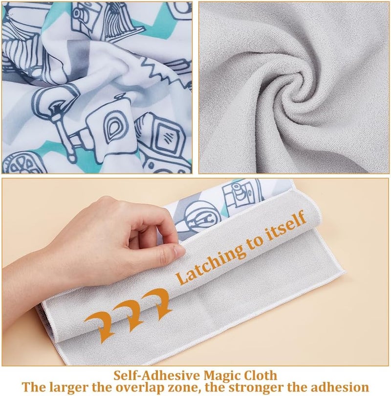 CREATCABIN CREATCABIN Camera Protective Wrap Camera Wrap Magic Storage Bag SelfAdhesive Scratch Prevent Cosmetic Travel Product Storage Lens Pouches Soft Cloth with Sticky for Camera Tech Gear 11x11 Inch  - Image 5