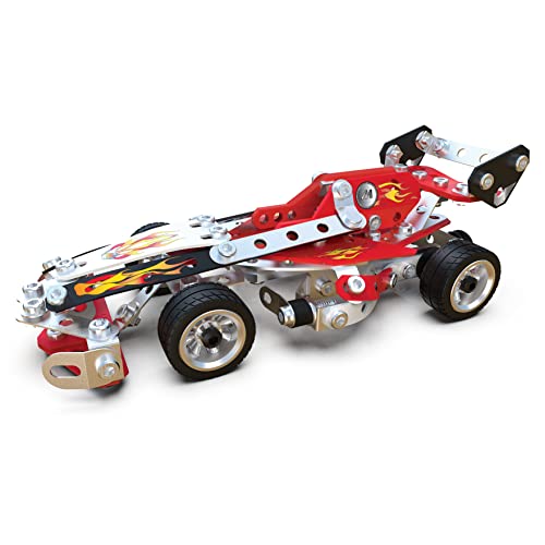 MECCANO, 10-in-1 Racing Vehicles STEM Model Building Kit with 225 Parts and Real Tools, Kids Toys for Ages 8 and up - Image 5