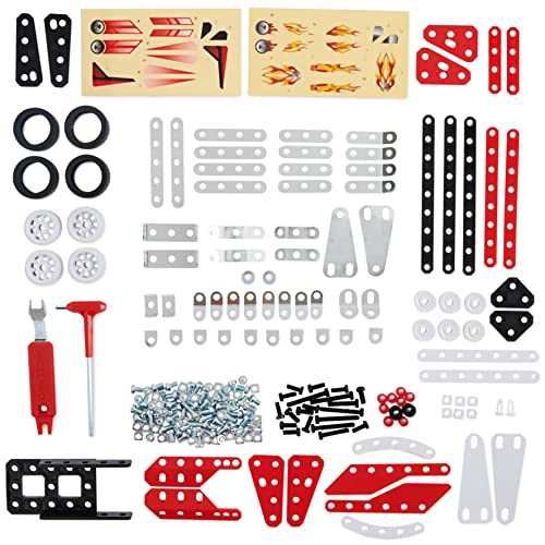 MECCANO, 10-in-1 Racing Vehicles STEM Model Building Kit with 225 Parts and Real Tools, Kids Toys for Ages 8 and up - Image 3