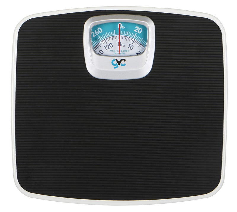 GVC Deluxe Personal Weighing Scale Analog Mechanical (BLACK), 130 Kilograms - Image 2