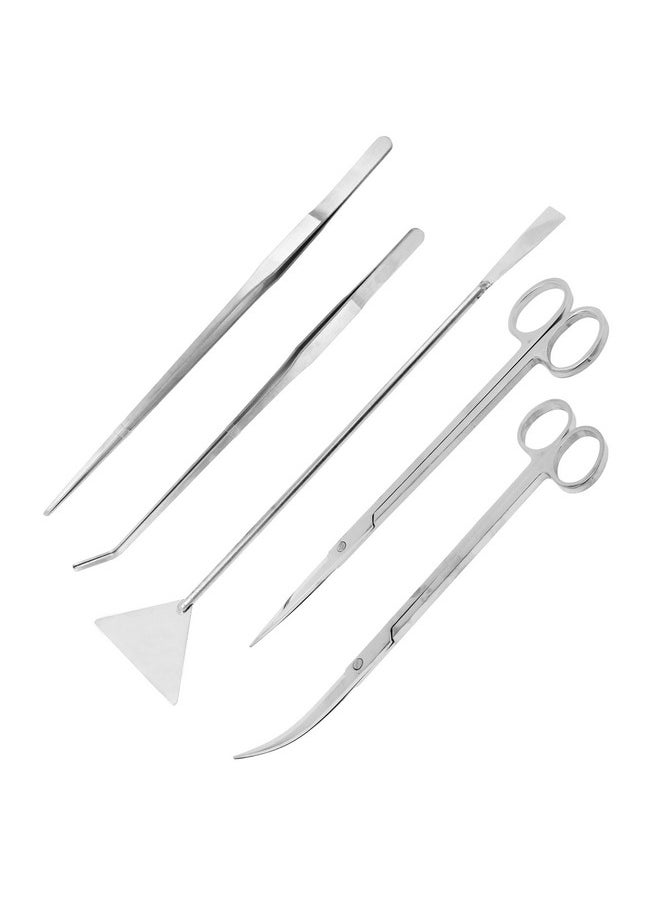 Mandala Crafts Mandala Crafts Stainless Steel Aquascape Tools Kit - Aquascaping Tools Aquarium Tweezers Tongs Aquarium Scissors for Aquarium Plants Fish Tank - Terrarium Tools  - Image 1