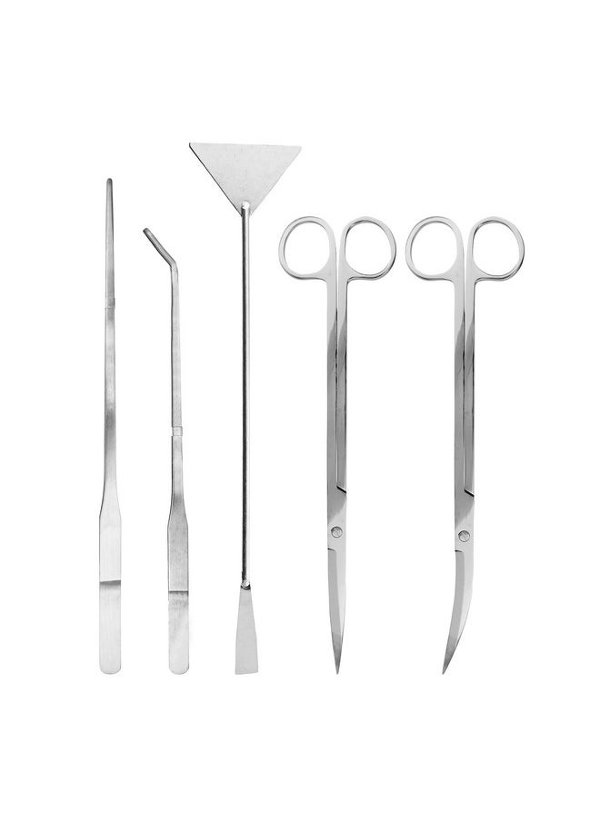 Mandala Crafts Mandala Crafts Stainless Steel Aquascape Tools Kit - Aquascaping Tools Aquarium Tweezers Tongs Aquarium Scissors for Aquarium Plants Fish Tank - Terrarium Tools  - Image 2