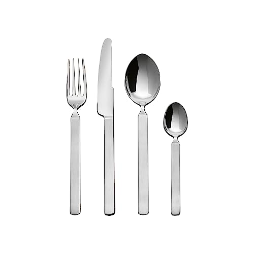 Alessi Dry Cutlery Designed By Achille Castiglioni Silverware, 24 Piece, Silver - Image 1