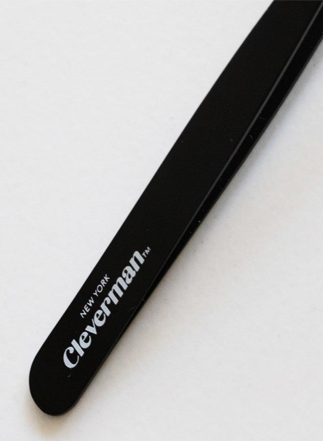 Cleverman Precision Slant Tweezer - Expert Eyebrow and Facial Hair Removal, Ideal for Ingrown Hair & Splinters, Travel Tweezer - Image 3