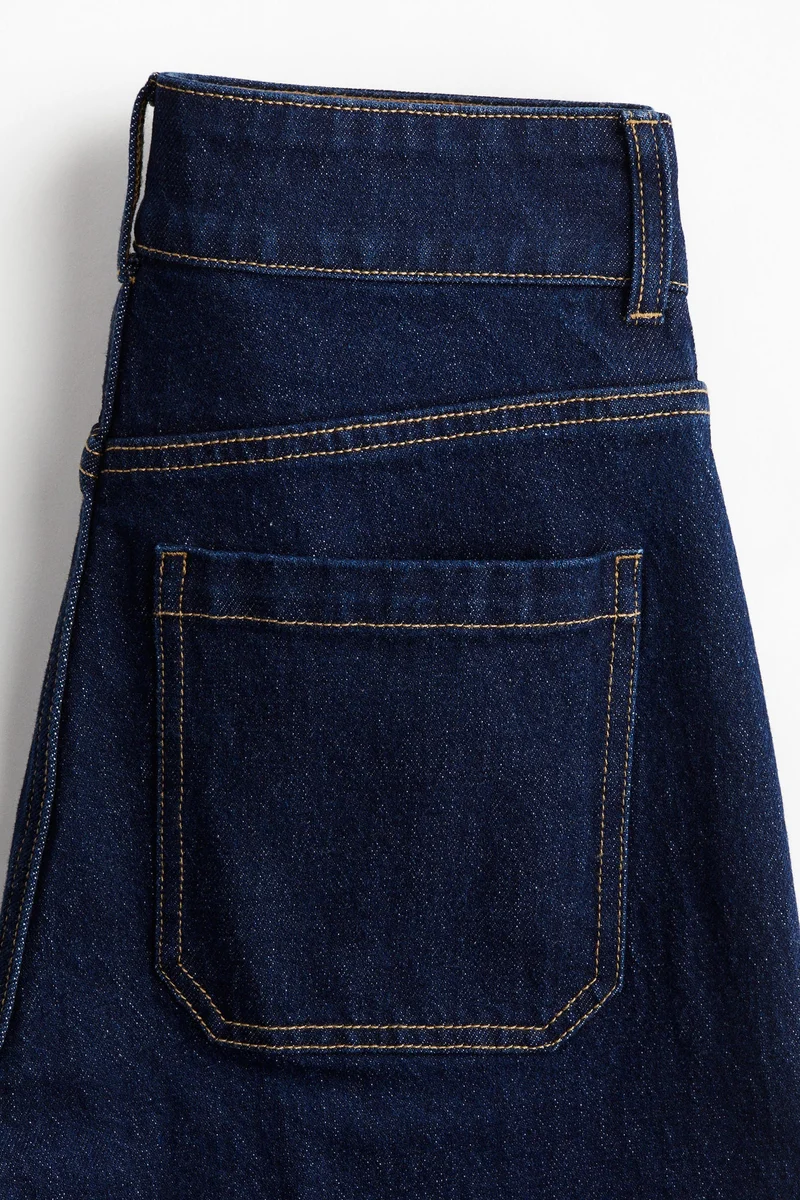 اتش اند ام جينز بخصر عالي وواسع