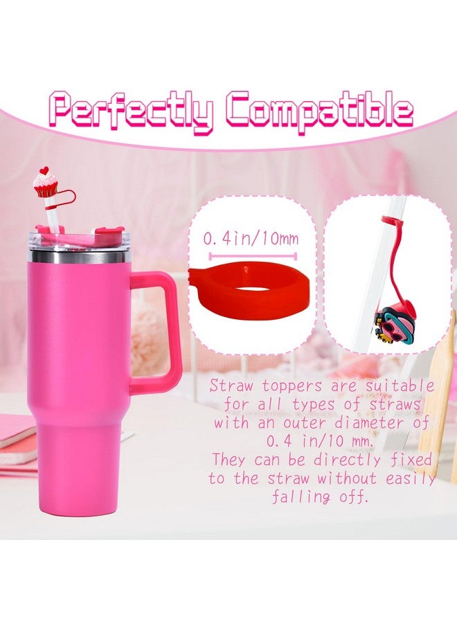 OJYUDD 30 Pcs Different Random Straw Covers Cap,Cute Dust Proof Straw Toppers,Reusable Straw Covers Cap for Tumblers,10 mm Tumbler Cup Straw Accessories - Image 3
