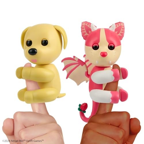Fingerlings Adopt Me Dog + Bat Dragon 2-Pack Bundle - Image 1
