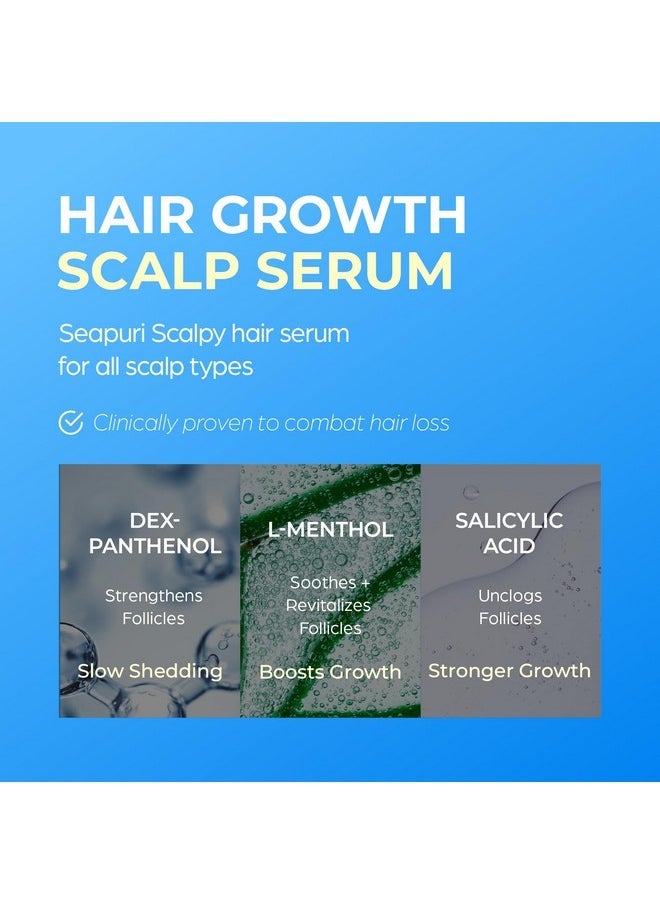Seapuri - Seapuri Scalpy Hair Growth Serum for Men & Women for Hair Loss & Thinning | Scalp Treatment with Salicylic Acid, Menthol, Dexpanthenol | Non-Greasy, Lightweight | Exfoliates Dandruff & Soothes Itch - Image 1