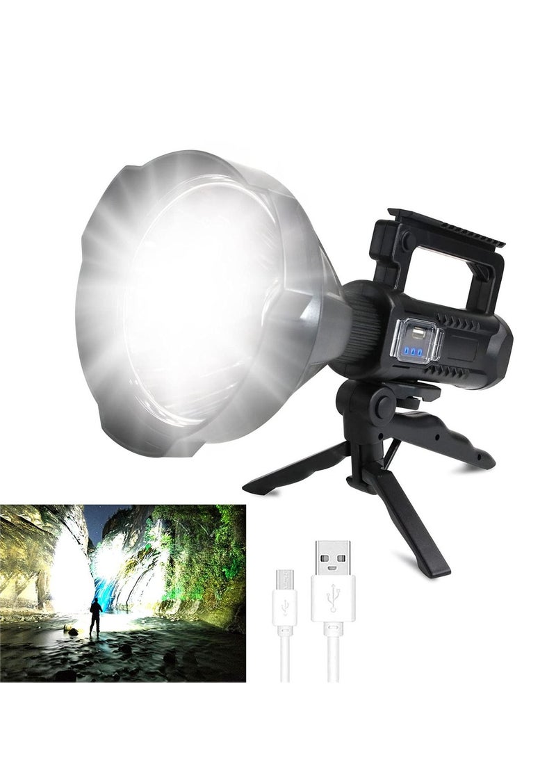 Rechargeable LED Spotlight Torch with Tripod Mount and USB Output