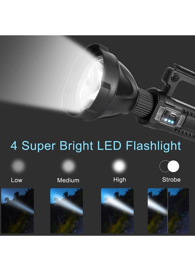 Rechargeable LED Spotlight Torch with Tripod Mount and USB Output