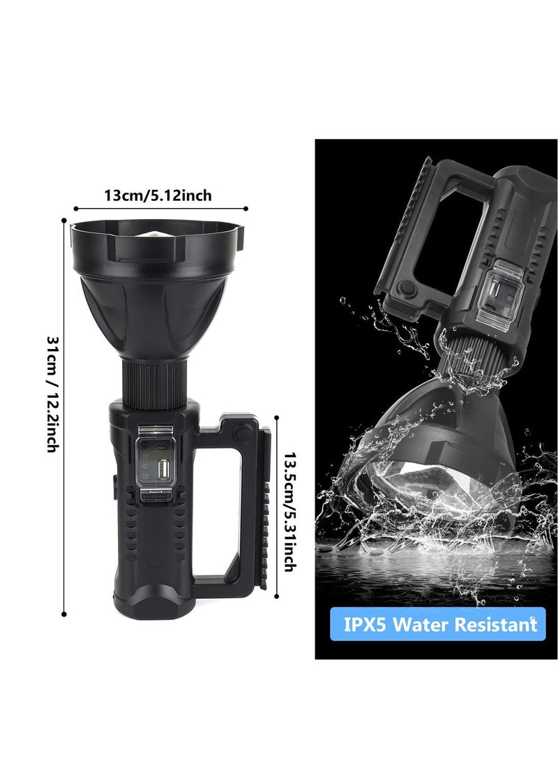 Rechargeable LED Spotlight Torch with Tripod Mount and USB Output