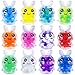 CESOF Easter Egg Stuffers Bunny Stress Balls 12 Pcs Mini Bunny Squishy Toys Easter Basket Fillers Squishies Fidget Sensory Toy for Kids Girls Boys Teens Adult Party Favors Supplies Classroom Prize Gifts - Image 2