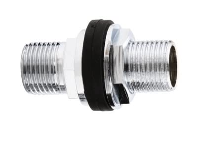 Kinik Chrome Finished Brass Tank Nipple 20 mm | Heavy Duty Water Tank Connector for Plumbing & Pipe Fittings - Image 2