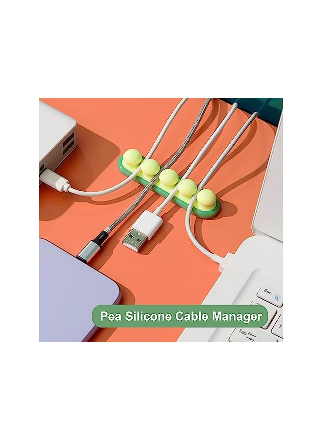 Green Tiger 3 Pack Silicone Cable Holder Clips, Cord Management Organizers, Versatile Cable Organizer for Desk, Nightstand, Office, and Home Use - Image 5