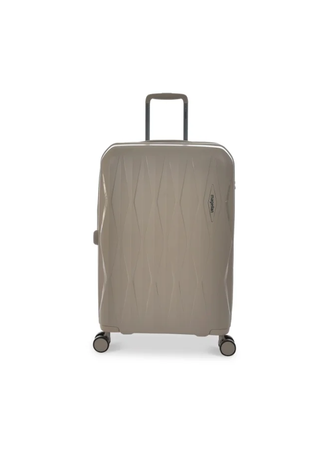 MAGELLAN Hard Shell Suitcase Set 20 24 28 Inch PP Trolley 3-Piece Luggage Set PP22-3P Expandable with TSA Lock 4 Double Spinner Wheels