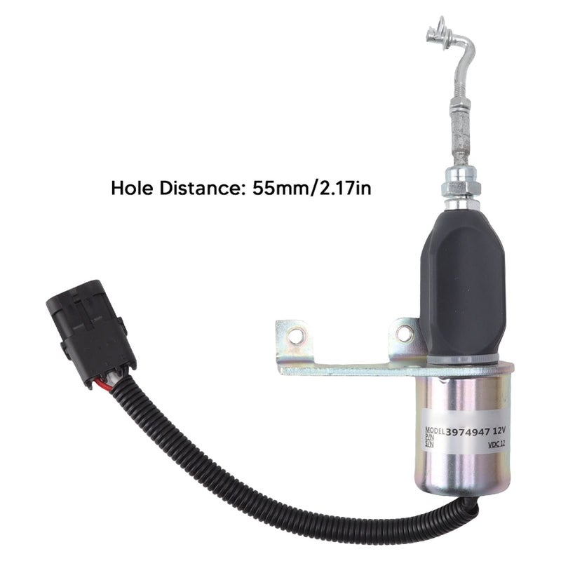 12V Straight Through Flameout Solenoid Valve Easy to Install for Most Excavator Engine - Image 5