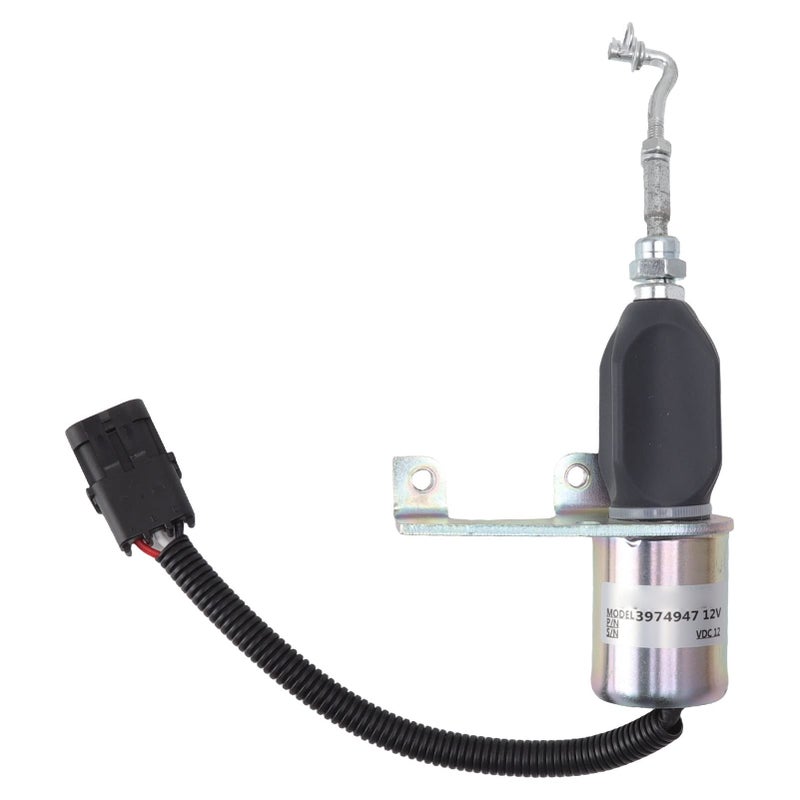 12V Straight Through Flameout Solenoid Valve Easy to Install for Most Excavator Engine - Image 2