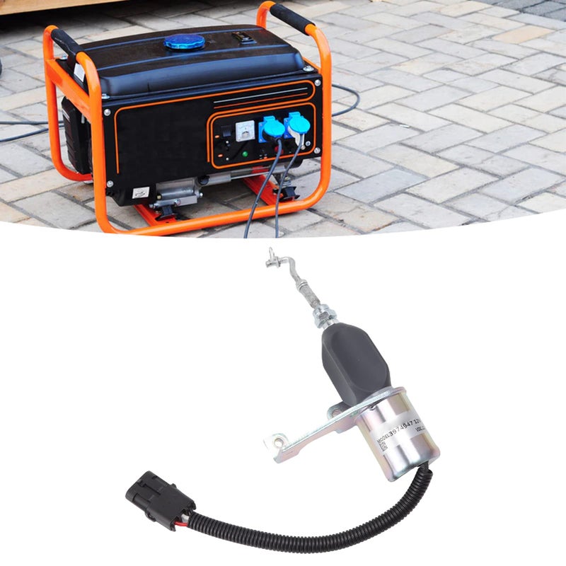 12V Straight Through Flameout Solenoid Valve Easy to Install for Most Excavator Engine - Image 4