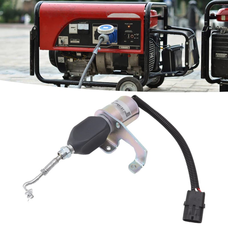 12V Straight Through Flameout Solenoid Valve Easy to Install for Most Excavator Engine - Image 3