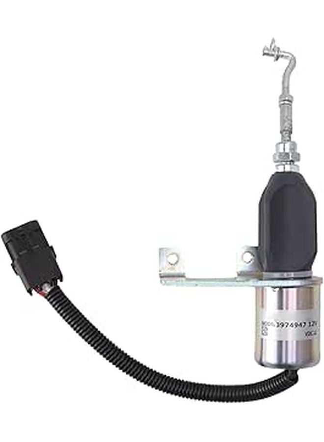 12V Straight Through Flameout Solenoid Valve Easy to Install for Most Excavator Engine - Image 1