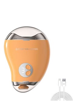 Adando Adando Electric nail clipper Fingernail cutter and file 2 in 1 design Nail scraps storage Multi functional nail clipper Electric kids nail trimmer Rechargeable For baby/kids/seniors/adult  - Image 1