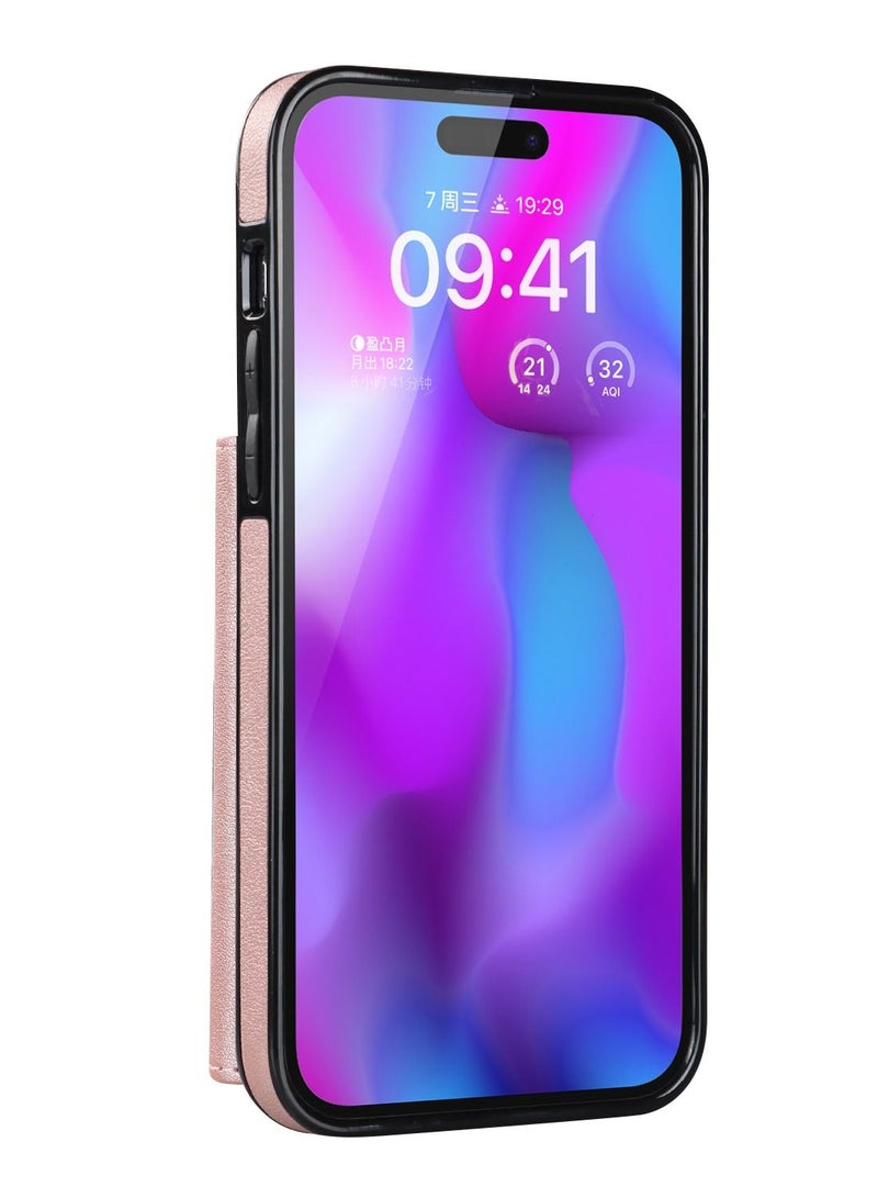 Suteni Back Cover Leather Card Slots Phone Case for iPhone - Image 2